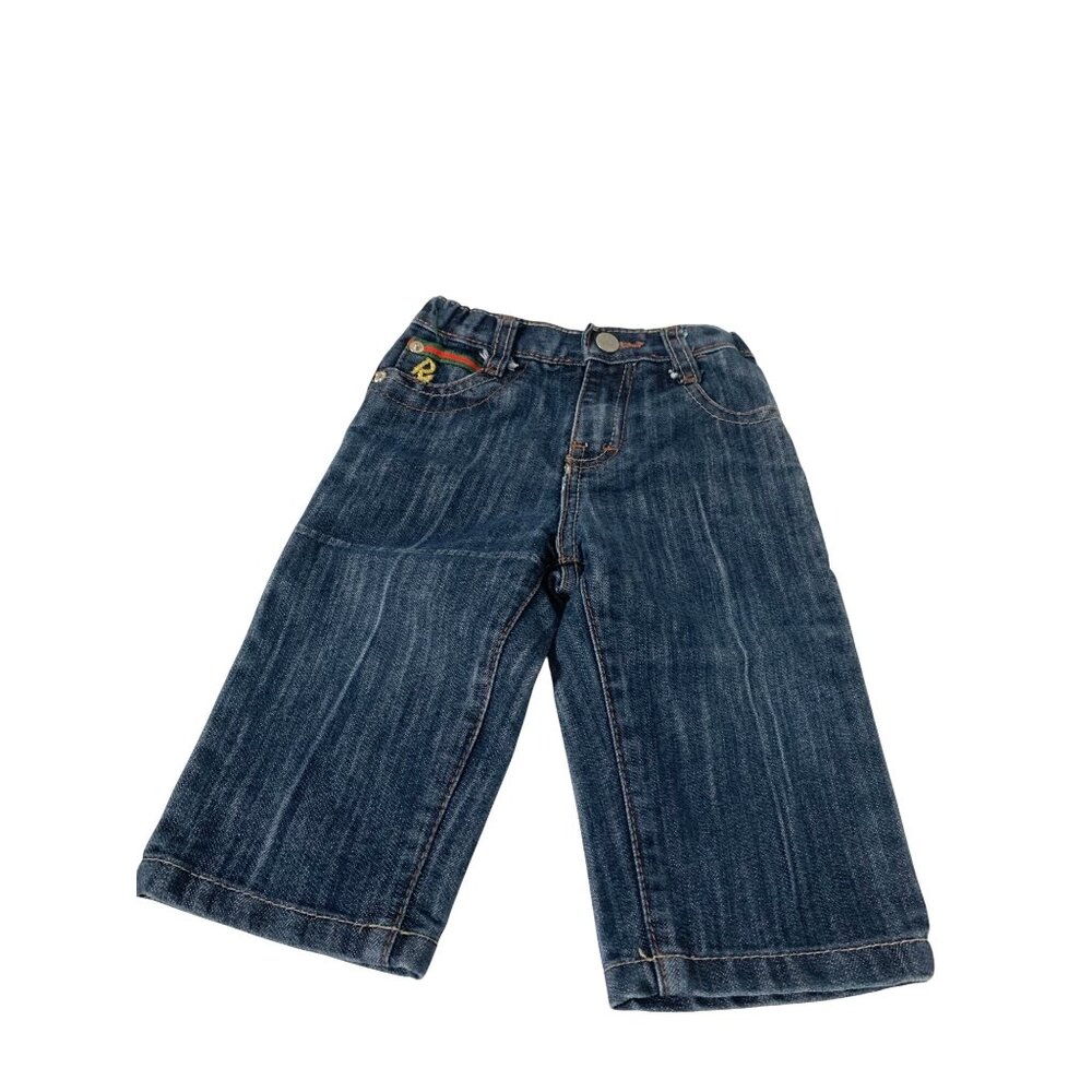 Vintage Red Ape Boys InFant Baby 18 Months Blue Denim Jeans Embellished Pockets
